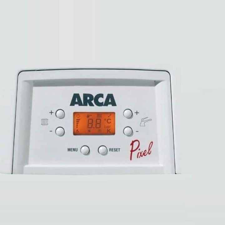 Centrala termica Arca Pixel 24 kW, tiraj fortat, conventionala, alb