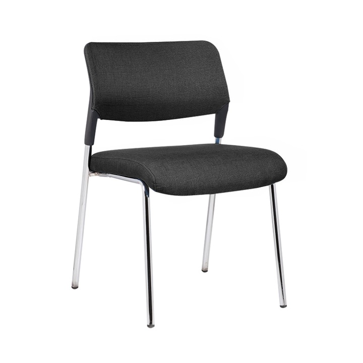Látogatói szék RFG REAL FEEL GOOD Evo 4l M, fekete, 5 darabos készletben