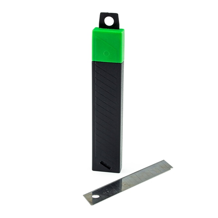 Set 10 lame de rezerva cutter Beifa, A+, 18 mm, Otel, Argintiu