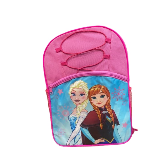 Ghiozdan pentru scoala Vision, cu Frozen, roz/albastru