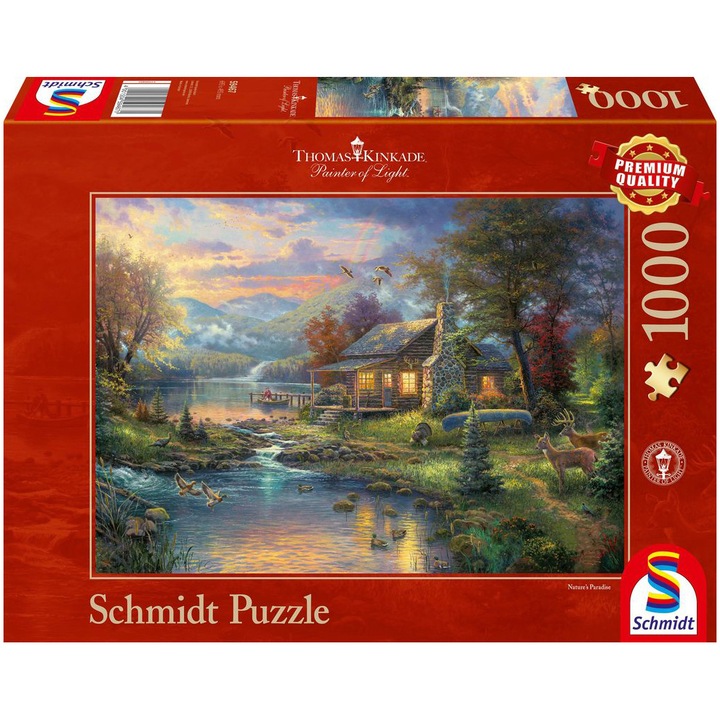 Пъзел Schmidt - Thomas Kinkade: Природен рай, 1000 части