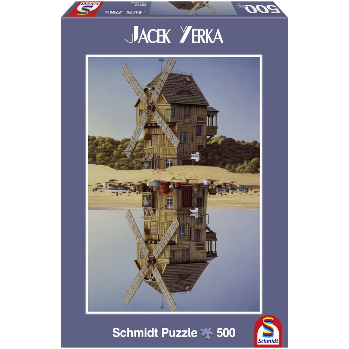 Puzzle Schmidt - Jacek Yerka: Reflectii, 500 piese