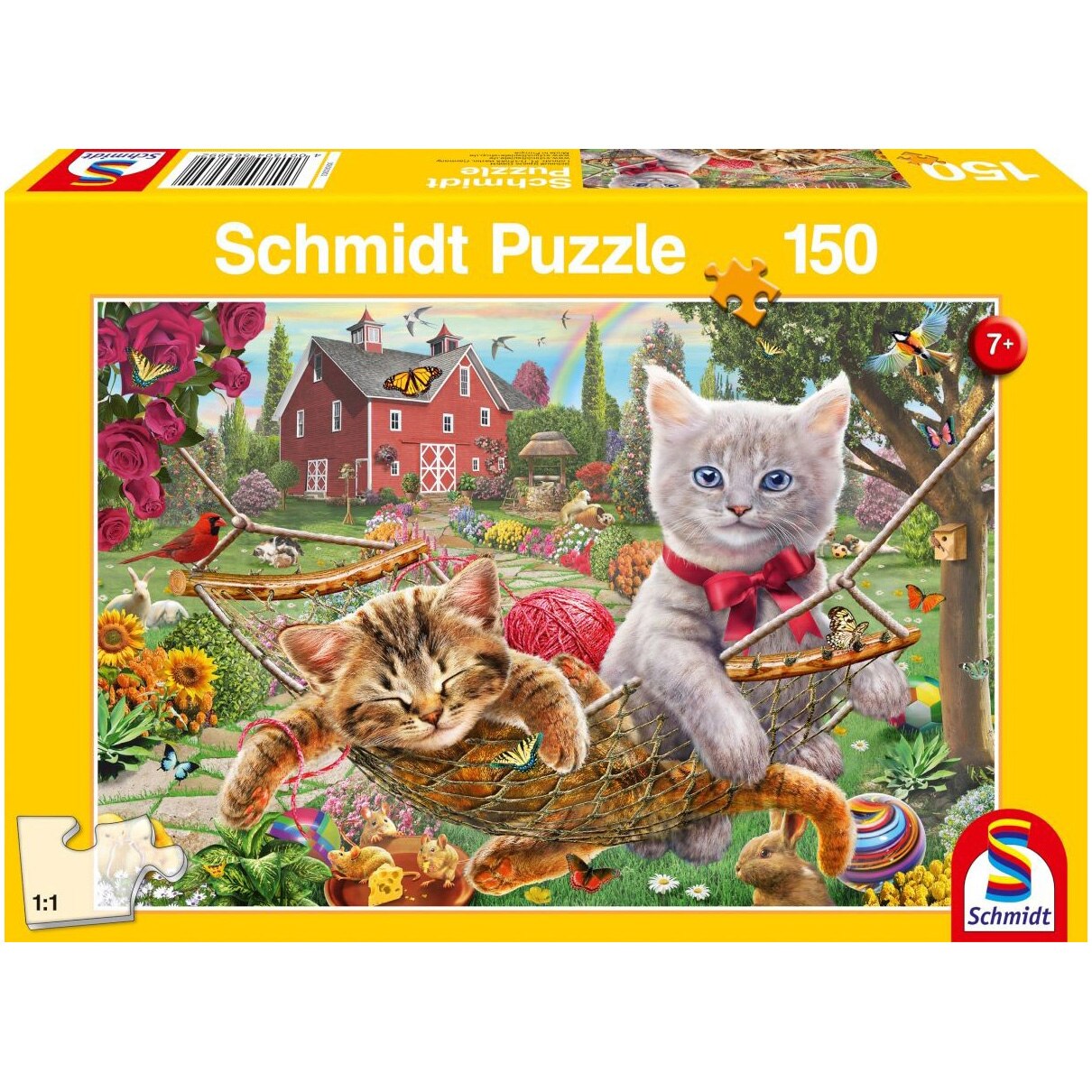 Puzzle Schmidt - Kittens in the garden, 150 piese - eMAG.ro