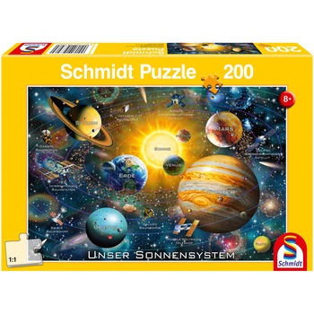 Puzzle Schmidt - Sistemul solar, 200 piese Puzzle Schmidt - Sistemul solar, 200 piese