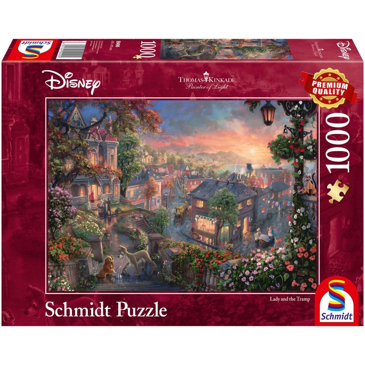 Пъзел Schmidt - Thomas Kinkade: Лейди и скитника, 1000 части