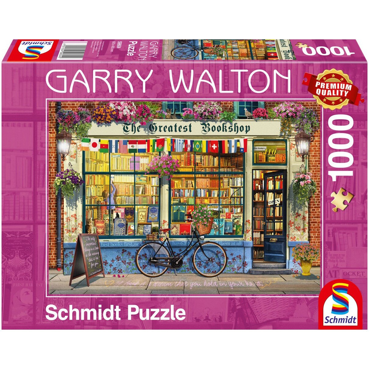 Puzzle Schmidt - Garry Walton: Bookstore, 1000 piese