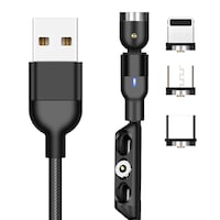 cablu de date easylife 3in1 fast charge 3a negru usb-c lightingmicro-usb 1m imagen 20_0_
0