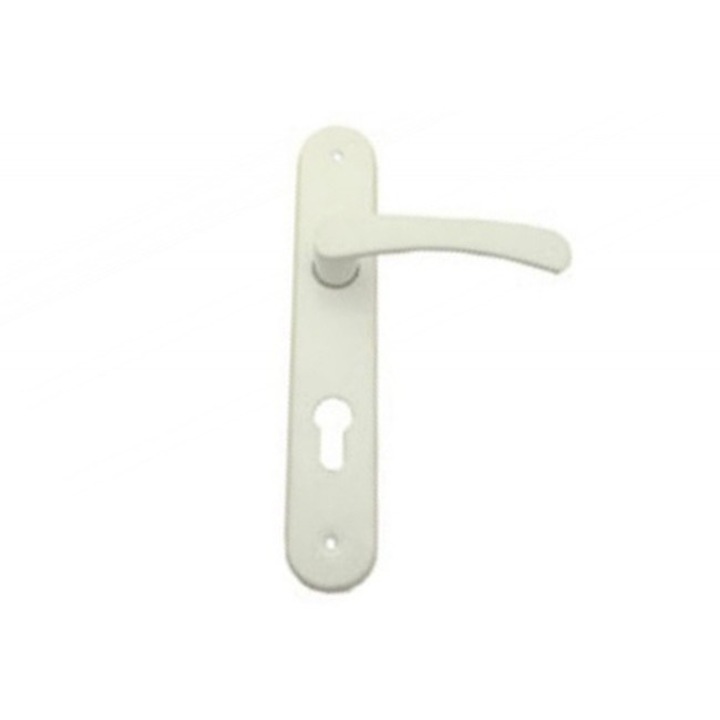 Дръжка за врата, Секретен ключ, 90 мм, бяла