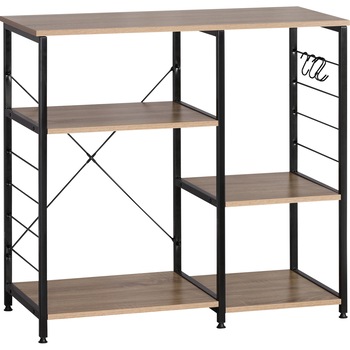 Etajera cu 4 rafturi , metal si PAL , 90 x 40 x 82 cm , Grunberg RF3102 Etajera cu 4 rafturi , metal si PAL , 90 x 40 x 82 cm , Grunberg RF3102