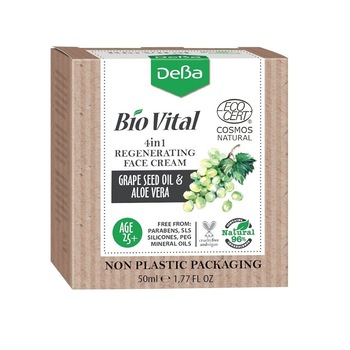 Crema de fata 4in1 cu struguri si aloe vera +25 ani 50 ml Crema de fata 4in1 cu struguri si aloe vera +25 ani 50 ml