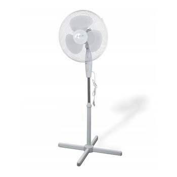 Ventilator de podea 40W, Sanico, 3 trepte viteza, miscare oscilatorie, diametru 40 cm, alb Ventilator de podea 40W, Sanico, 3 trepte viteza, miscare oscilatorie, diametru 40 cm, alb