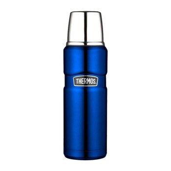 Termos pentru bauturi, Thermos, otel inoxidabil, 470 ml, Albastru Termos pentru bauturi, Thermos, otel inoxidabil, 470 ml, Albastru