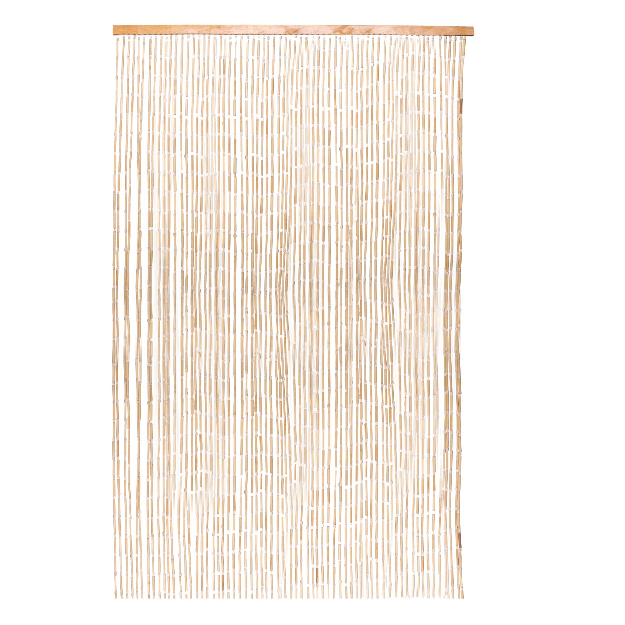 money Bread scald Perdea usa cu margele din lemn, culoare natur, 90x200 cm, 65 siraguri -  eMAG.ro