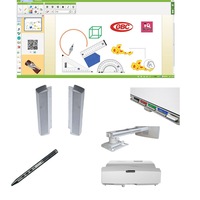 pachet interactiv iqboard expert ust 94 inch innovative teaching cu pen tray interactiv si incinte acustice integrate si bonus licenta mozabook classroom imagen 5_0_
0