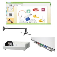pachet interactiv iqboard expert st 101 inch bright minds cu pen tray interactiv imagen 5_0_
0