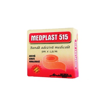 Banda adeziva medicala 515, 5 m x 1.5 cm Banda adeziva medicala 515, 5 m x 1.5 cm