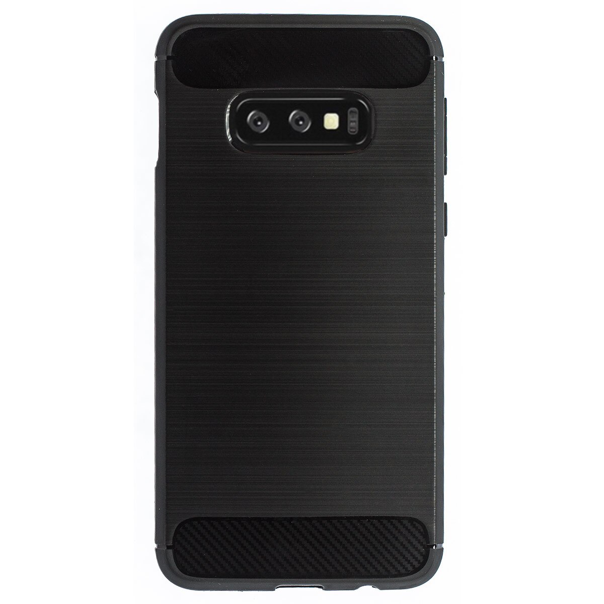 Husa Silicon Slim Samsung Galaxy S10 E, Negru Carbon