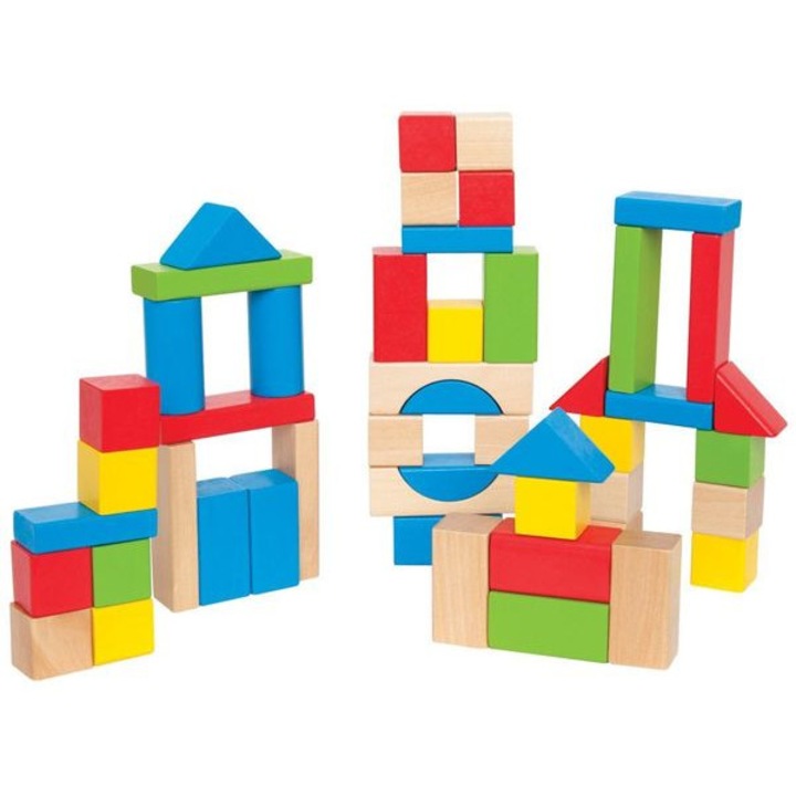 Joc educativ - Cuburi din lemn pentru construit, + 3 ani, Top Toys ...