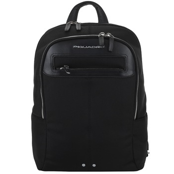 Rucsac Piquadro din piele si tesut, cu doua compartimente, buzunar de laptop de 13'' / ipad 9,7'' CA3214LK2/N, negru Rucsac Piquadro din piele si tesut, cu doua compartimente, buzunar de laptop de 13'' / ipad 9,7'' CA3214LK2/N, negru