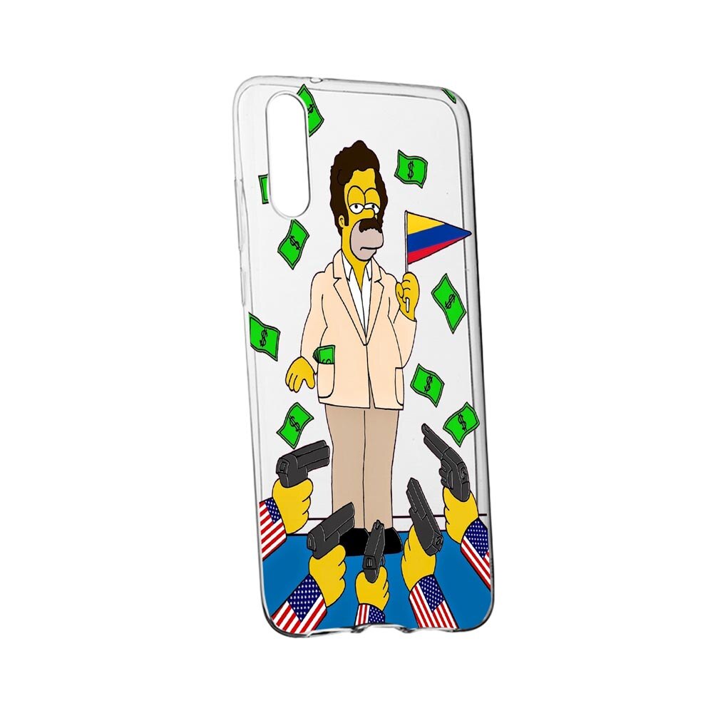 Husa Narcos Simpson, Movie pentru Oppo Reno 3 Pro, rezistenta la uzura, anti-alunecare, din silicon Premium, 439