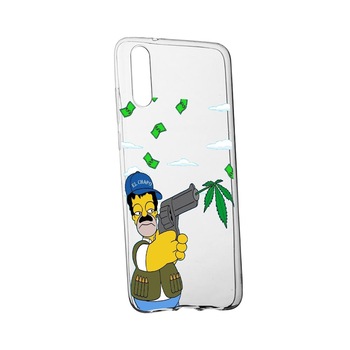 Husa Narcos Simpson, Movie pentru OnePlus Nord, rezistenta la uzura, anti-alunecare, din silicon Premium, 441 Husa Narcos Simpson, Movie pentru OnePlus Nord, rezistenta la uzura, anti-alunecare, din silicon Premium, 441