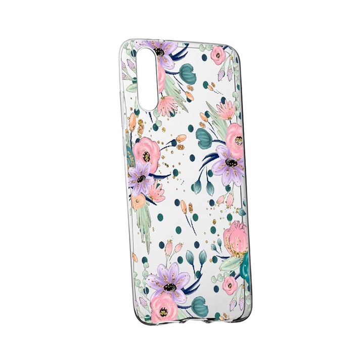 Husa Florile primaverii, pentru Motorola Edge, rezistenta la uzura, anti-alunecare, din silicon Premium, 495