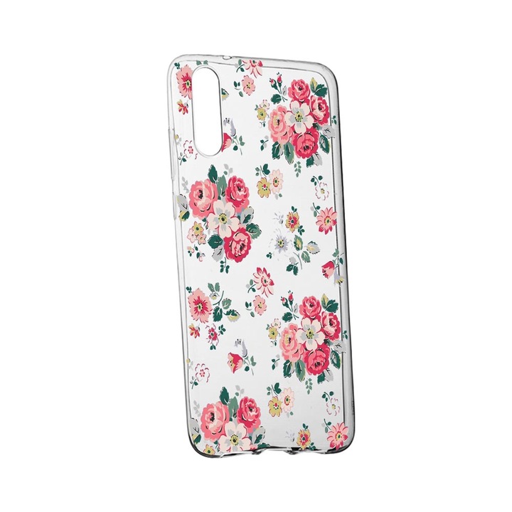 Husa Flori, culorile de pastel, pentru Huawei P40 Lite 5G, rezistenta la uzura, anti-alunecare, din silicon Premium, 511