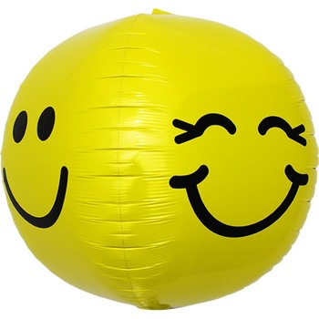 Balon Folie Orbz Sfera Smiley Face-43 cm, Northstar Balloons, 1 buc Balon Folie Orbz Sfera Smiley Face-43 cm, Northstar Balloons, 1 buc