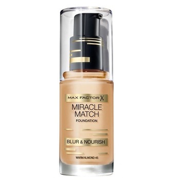 Fond de ten Max Factor Miracle Match 45 Warm Almond, 30 ml Fond de ten Max Factor Miracle Match 45 Warm Almond, 30 ml