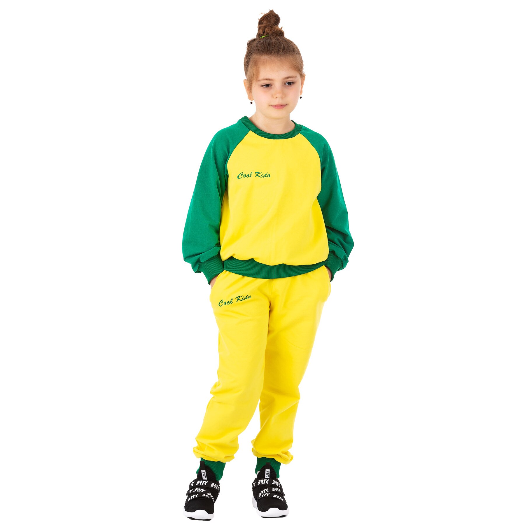 Trening Lempika Cool Kido Yellow/Green, 6-7ani, 116-122cm