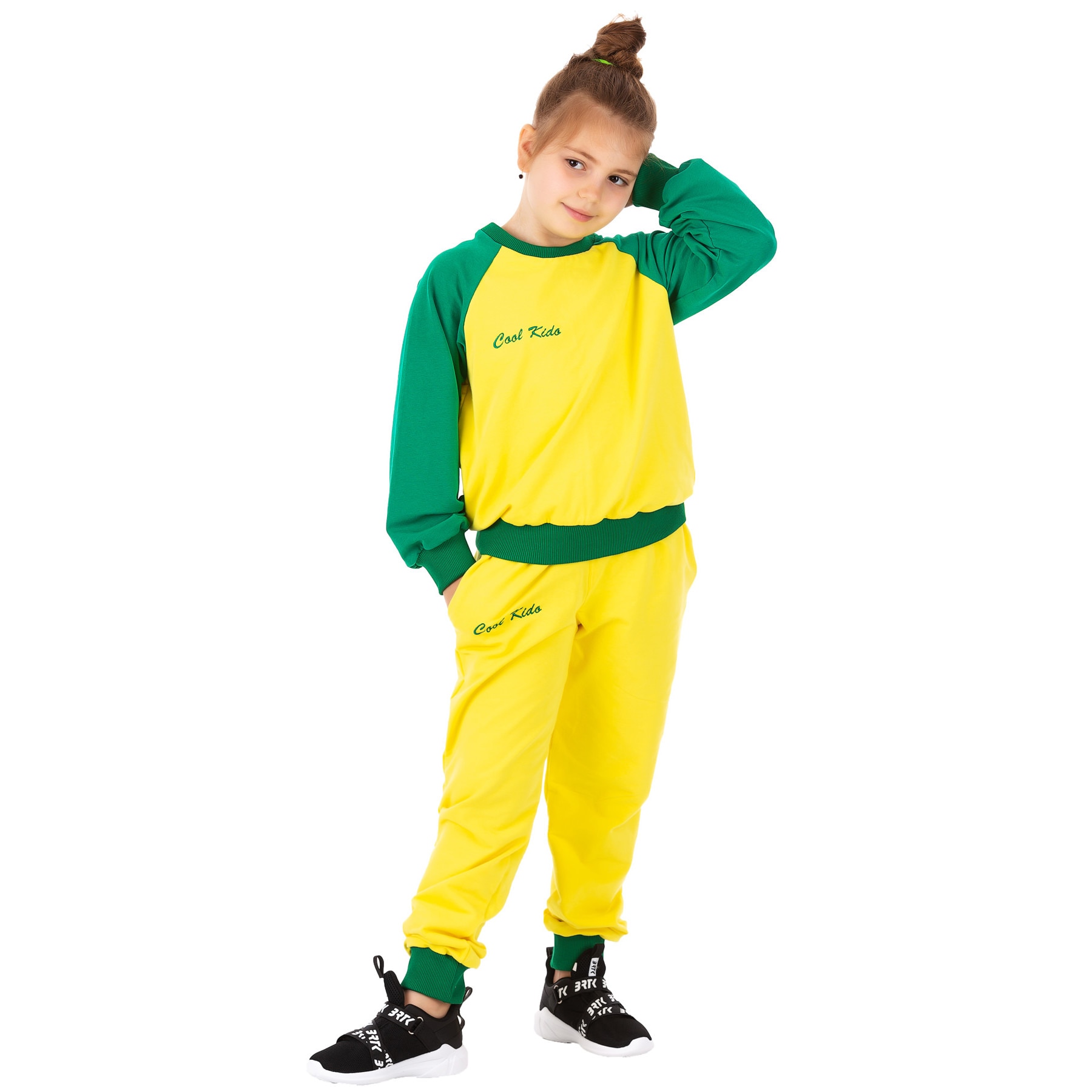 Trening Lempika Cool Kido Yellow/Green, 2-3ani, 92-98cm