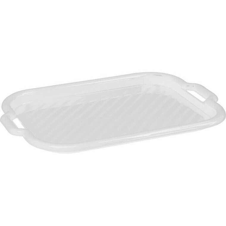 Tava Mare, Domotii, 53X37X3 cm Clever Alb