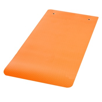 Saltea fitness, yoga si gimnastica, din spuma, 100x50 cm, cu 2 inele metalice, pentru agatare in suportul de perete, portocaliu Saltea fitness, yoga si gimnastica, din spuma, 100x50 cm, cu 2 inele metalice, pentru agatare in suportul de perete, portocaliu