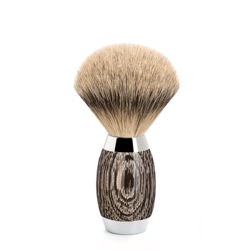 Pamatuf Silvertip Badger cu par de bursuc si maner din lemn de stejar de mlastina si argint 493 ED 3 Pamatuf Silvertip Badger cu par de bursuc si maner din lemn de stejar de mlastina si argint 493 ED 3