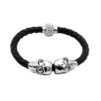 Bratara cu inchidere magnetica barbati, neagra, 19 cm lungime Bratara cu inchidere magnetica barbati, neagra, 19 cm lungime