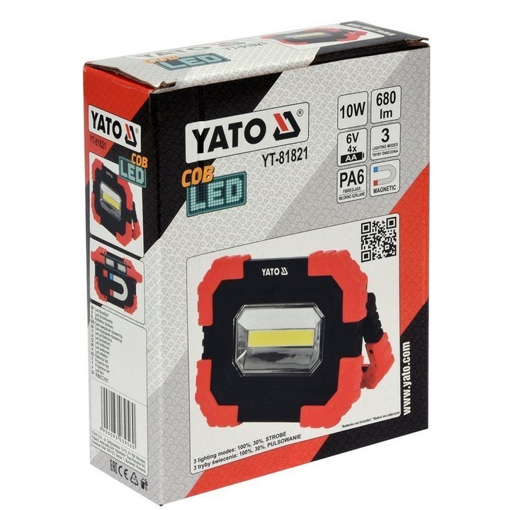 Прожектор 10W COB LED 680LM Yato YT-81821