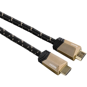 Cablu Hama HDMI 2.1V, 122187, tata-tata, 8K, Ethernet, metal, 3 m Cablu Hama HDMI 2.1V, 122187, tata-tata, 8K, Ethernet, metal, 3 m