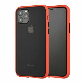 Husa de protectie Bibilel pentru iPhone 11 Pro Max, protectie spate, bumper, capac de protectie, Rosu, BBL1581 Husa de protectie Bibilel pentru iPhone 11 Pro Max, protectie spate, bumper, capac de protectie, Rosu, BBL1581