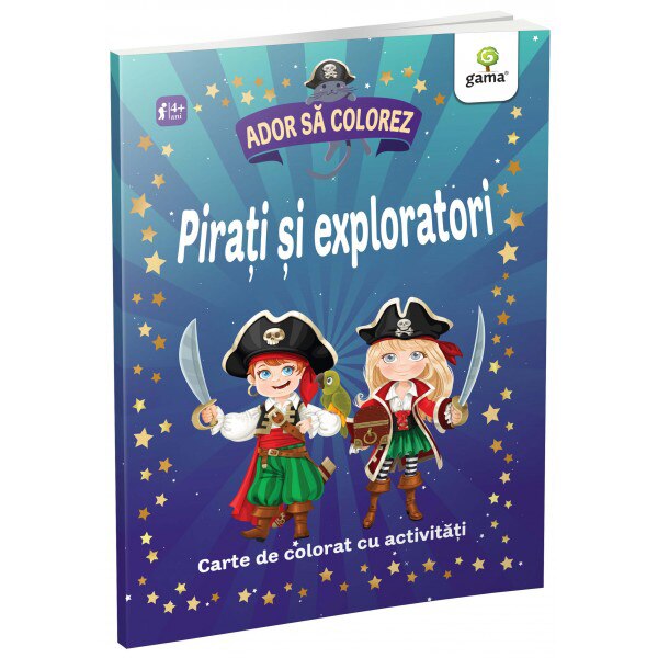 Pirati si exploratori. Ador sa colorez!