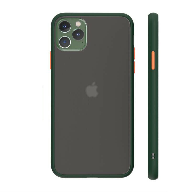 Husa de protectie Bibilel pentru iPhone 11 Pro Max, protectie spate, bumper, capac de protectie, Verde Inchis, BBL1587