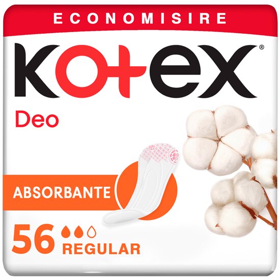 Absorbante zilnice Kotex Deo Normal, 56 buc