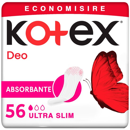 Absorbante zilnice Kotex Deo Ultra Slim, 56 buc
