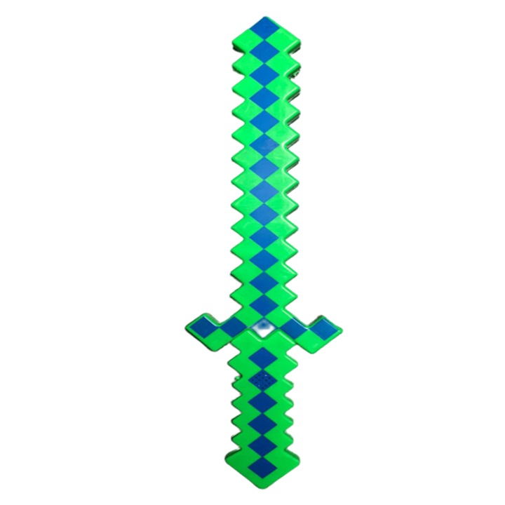 Sabie Minecraft Smarald , verde, 54 cm, TCB