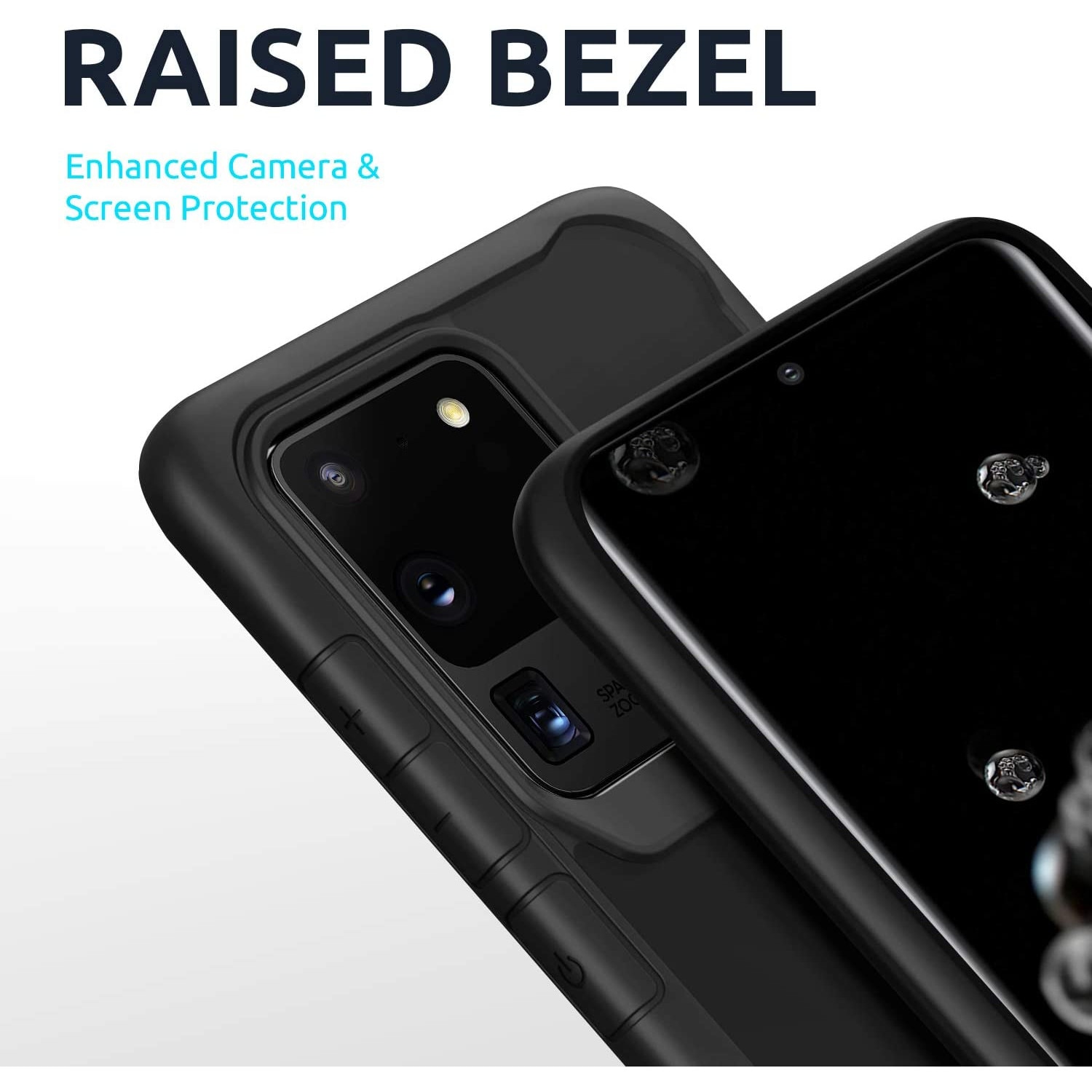 Husa pentru Samsung Galaxy S20 ULTRA, Hybrid Antisoc, carcasa spate PC cu cadru TPU dur, Negru