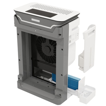 Purificator de aer cu umidificator Star-Light APH-4250HW, 420 m3/h, 6 niveluri de filtrare, Senzor PM 2.5, Indicator calitate aer, Timer, Child-lock, Mod Auto/Somn, Alb