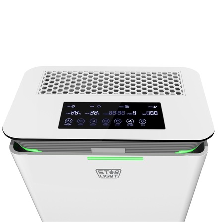 Purificator de aer cu umidificator Star-Light APH-4250HW, 420 m3/h, 6 niveluri de filtrare, Senzor PM 2.5, Indicator calitate aer, Timer, Child-lock, Mod Auto/Somn, Alb