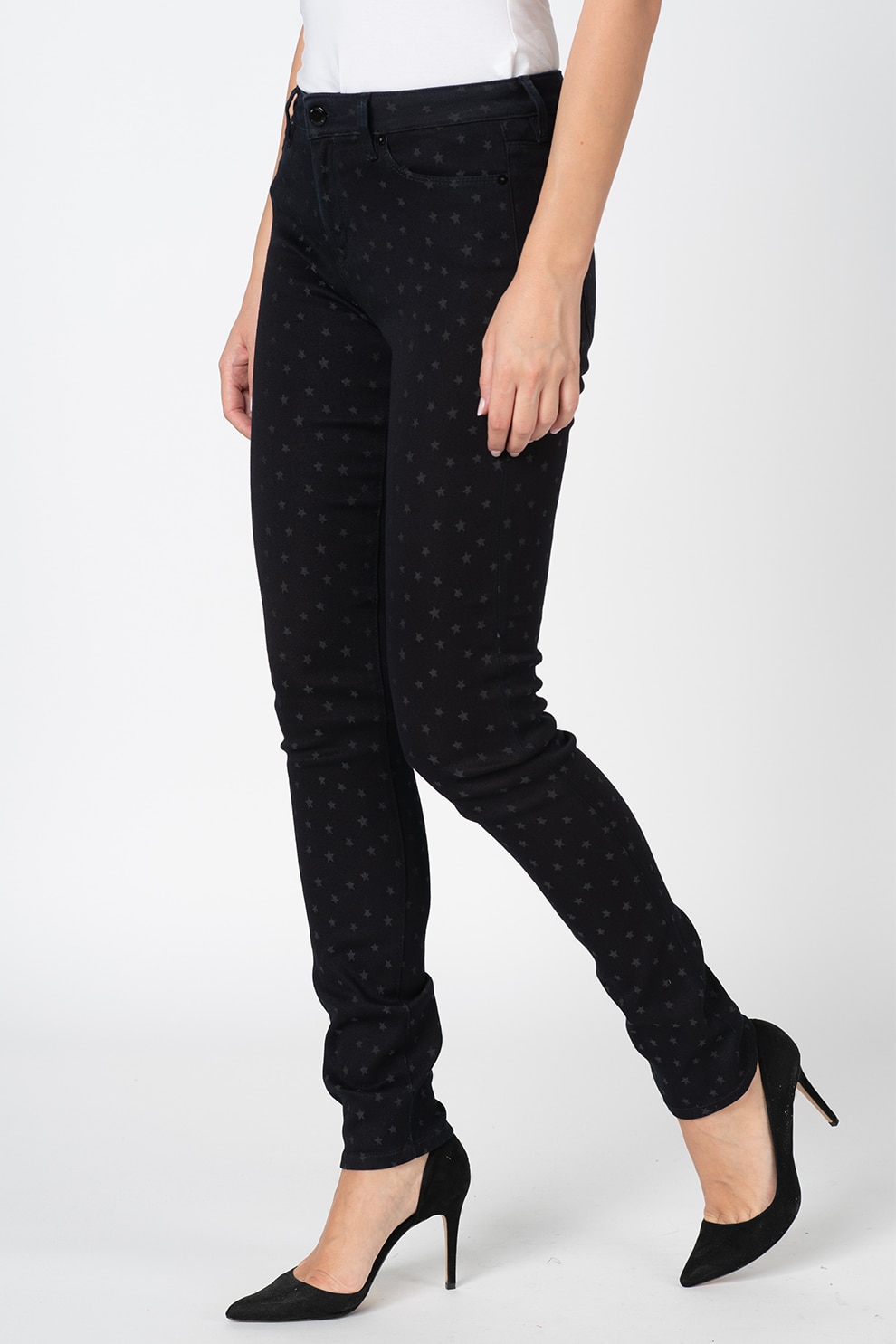 Love Moschino, Blugi slim fit 55, Bleumarin inchis/Gri, 30