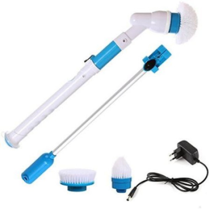 Mop cu baterie reincarcabila, rotativ de 360 ​​°, accesorii incluse, Turcoaz/Alb, Urban Trends ®