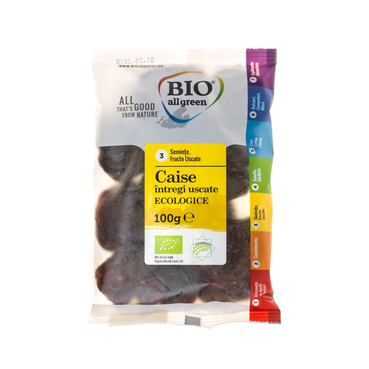 Caise uscate intregi, Eco 100g