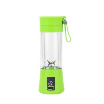 Blender portabil multifunctional, Incarcare USB, 6 lame, preparare smoothie, 380 ml, Verde, Urban Trends ® Blender portabil multifunctional, Incarcare USB, 6 lame, preparare smoothie, 380 ml, Verde, Urban Trends ®